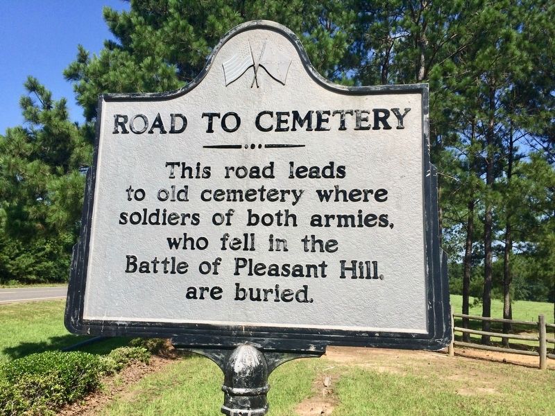 Road to Cemetery Marker. Click for full size. Road to Cemetery Marker image. Click for full size.