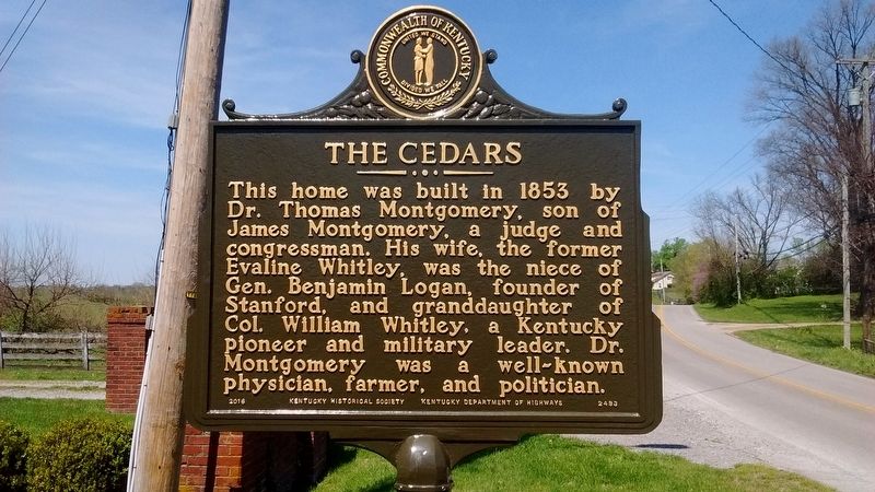 The Cedars Marker (Side 1) image. Click for full size.