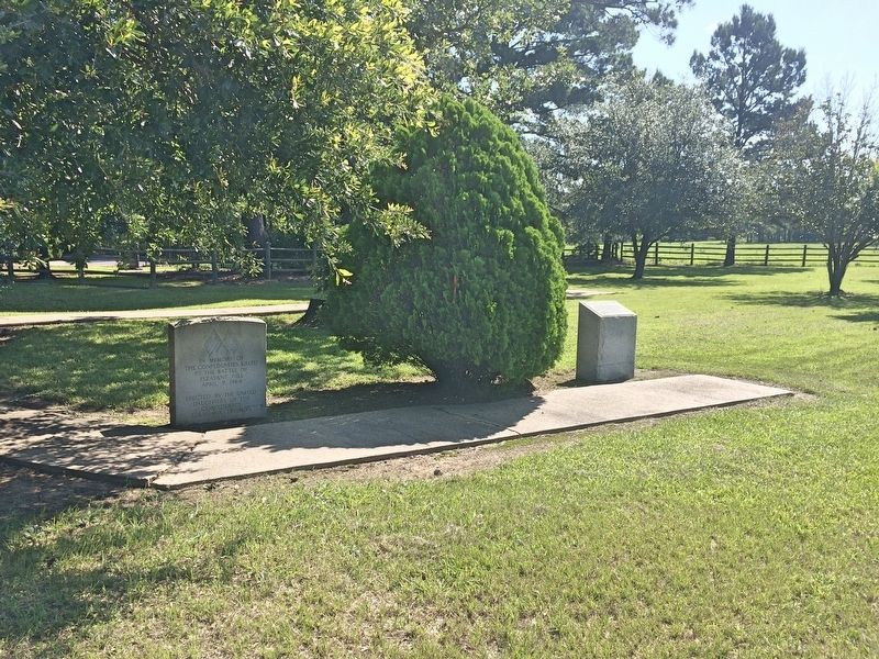 Pleasant Hill Battle Park Marker (on right). image. Click for full size.