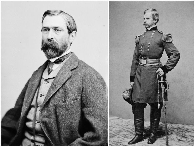 Confederate General Richard Taylor / Union General Nathaniel P. Banks image. Click for full size.