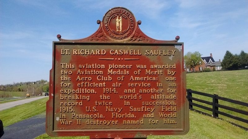 Lt. Richard Caswell Saufley Marker image. Click for full size.