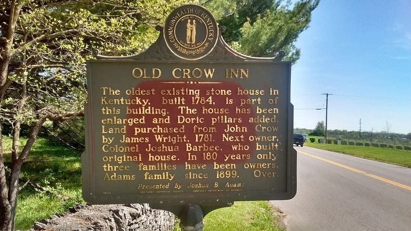 Old Crow Inn Marker image. Click for full size.