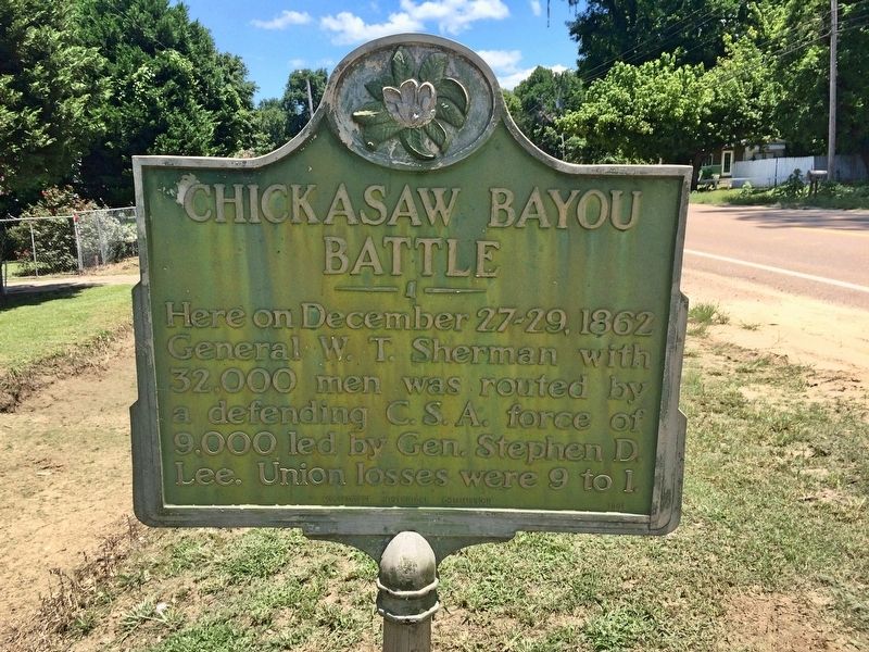 Chickasaw Bayou Battle Marker image. Click for full size.