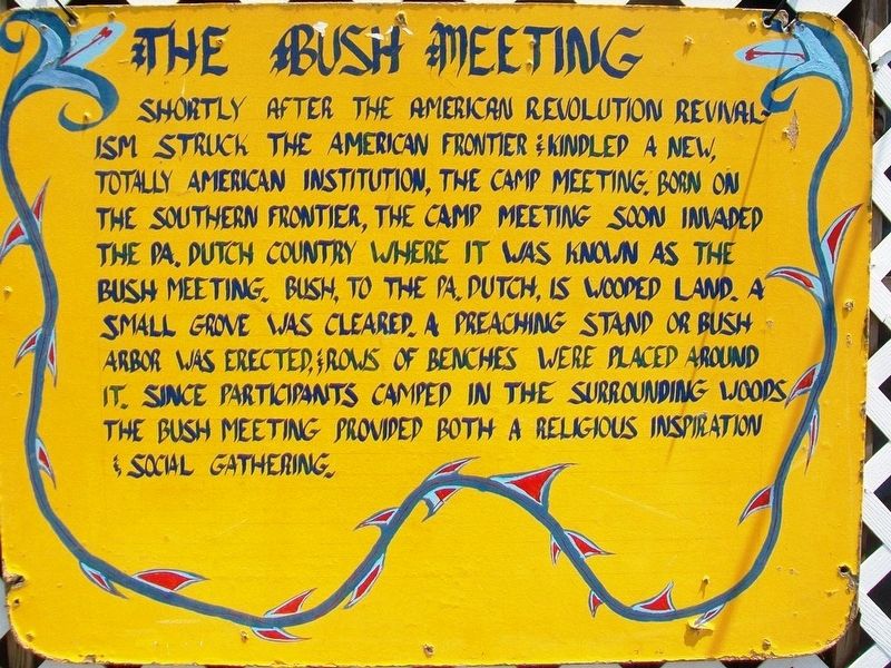 The Bush Meeting Marker image. Click for full size.