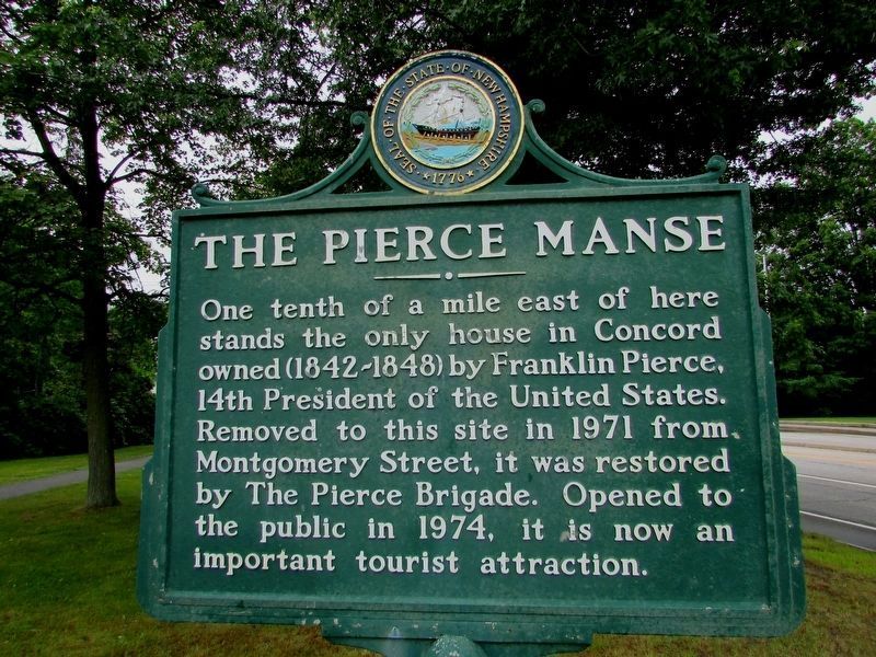 The Pierce Manse Marker image. Click for full size.
