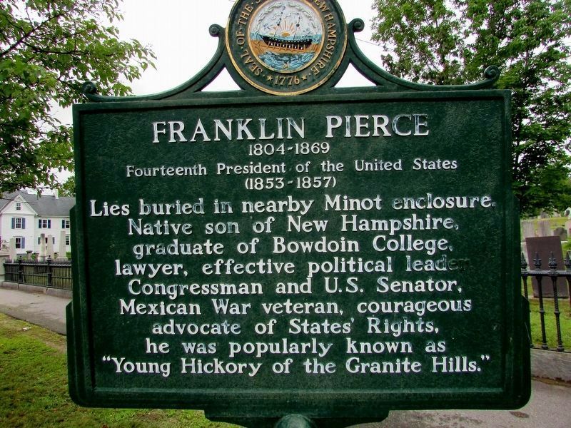 Franklin Pierce Marker image. Click for full size.