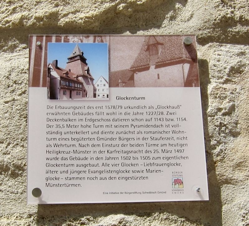 Glockenturm / Belltower Marker. Click for full size. Glockenturm / Belltower Marker image. Click for full size.