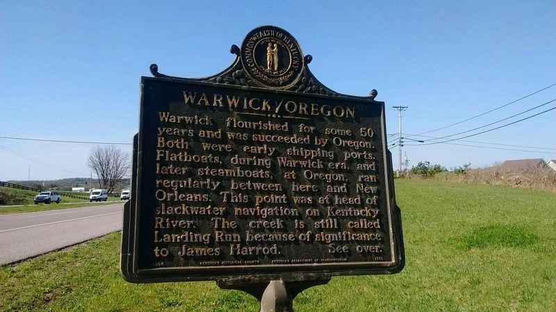 Warwick/Oregon Marker image. Click for full size.