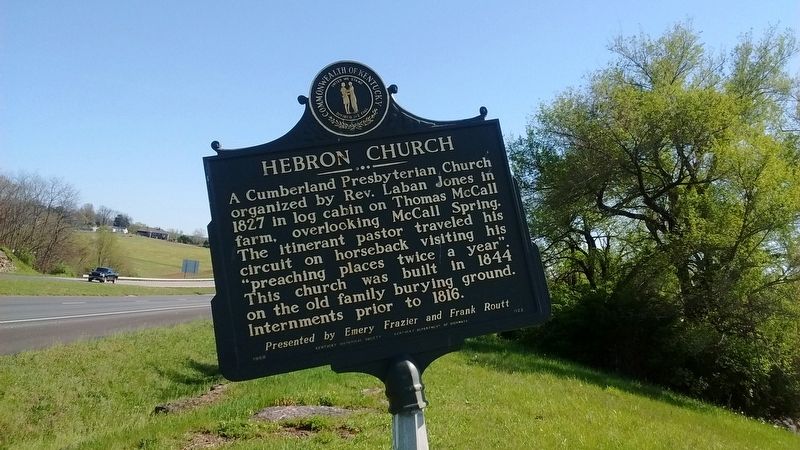 Hebron Church Marker image. Click for full size.