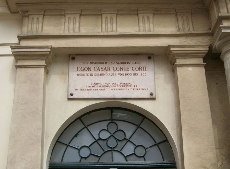 Egon Csar Conte Corti Marker image. Click for full size.