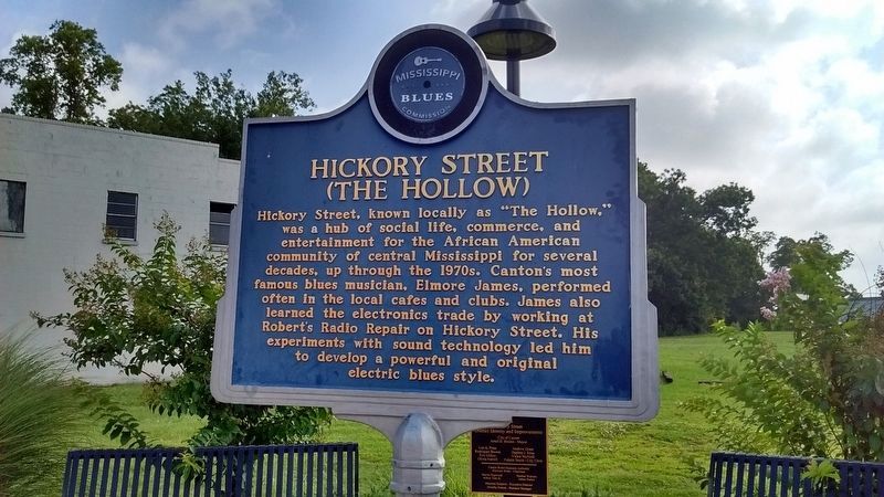 Hickory Street Marker (Side 1) image. Click for full size.