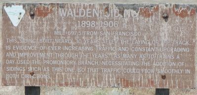Walden Siding Marker image. Click for full size.