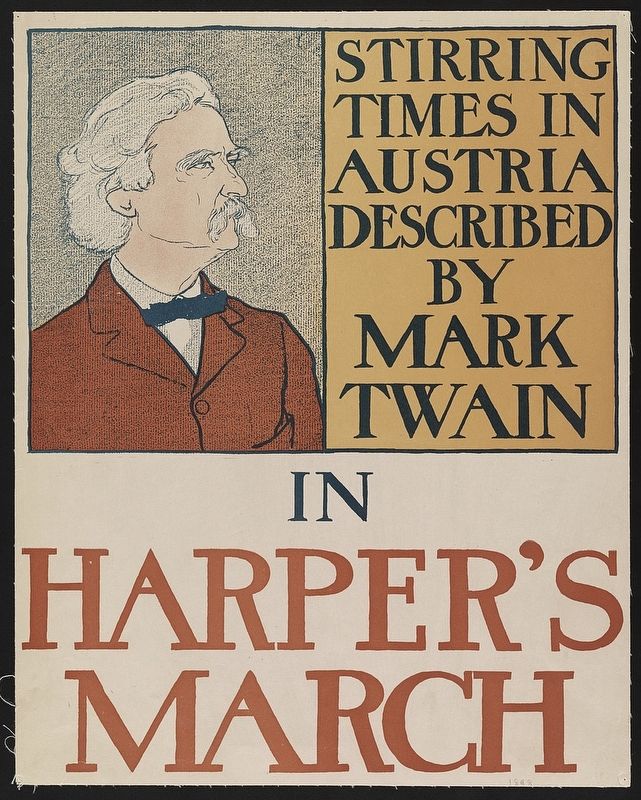 <i>Stirring times in Austria described by Mark Twain in Harper's March</i> image. Click for full size.