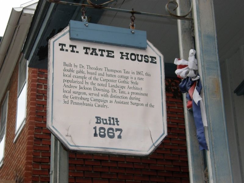 T.T. Tate House Marker. Click for full size. T.T. Tate House Marker image. Click for full size.