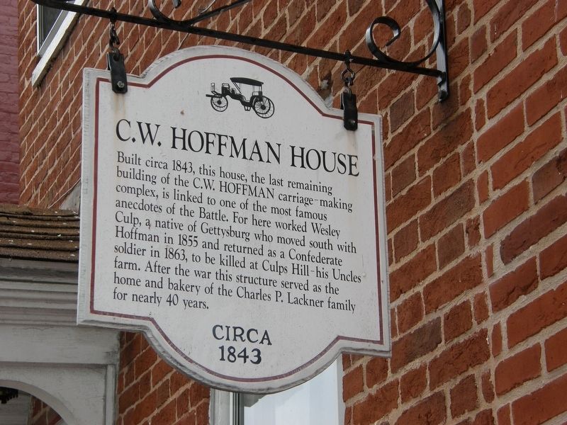 C.W. Hoffman House Marker image. Click for full size.