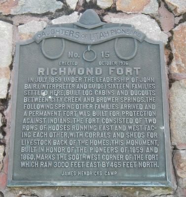 Richmond Fort Marker image. Click for full size.