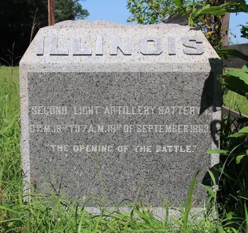 2nd Illinois Light Artillery Marker image. Click for full size.