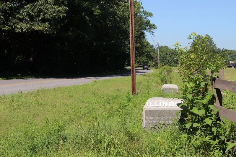 2nd Illinois Light Artillery Marker. Click for full size. 2nd Illinois Light Artillery Marker image. Click for full size.