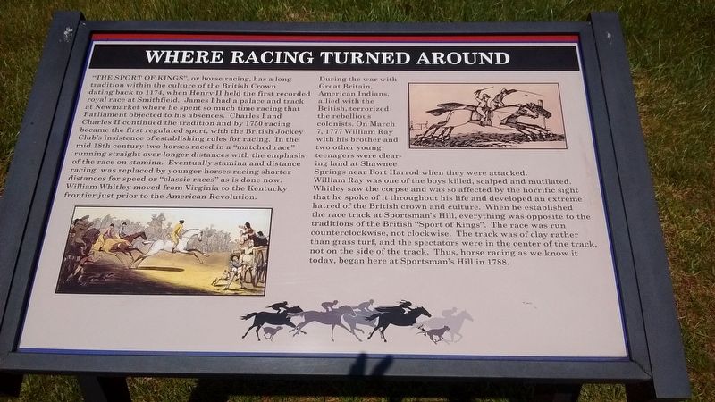 Where Racing Turned Around Marker image. Click for full size.