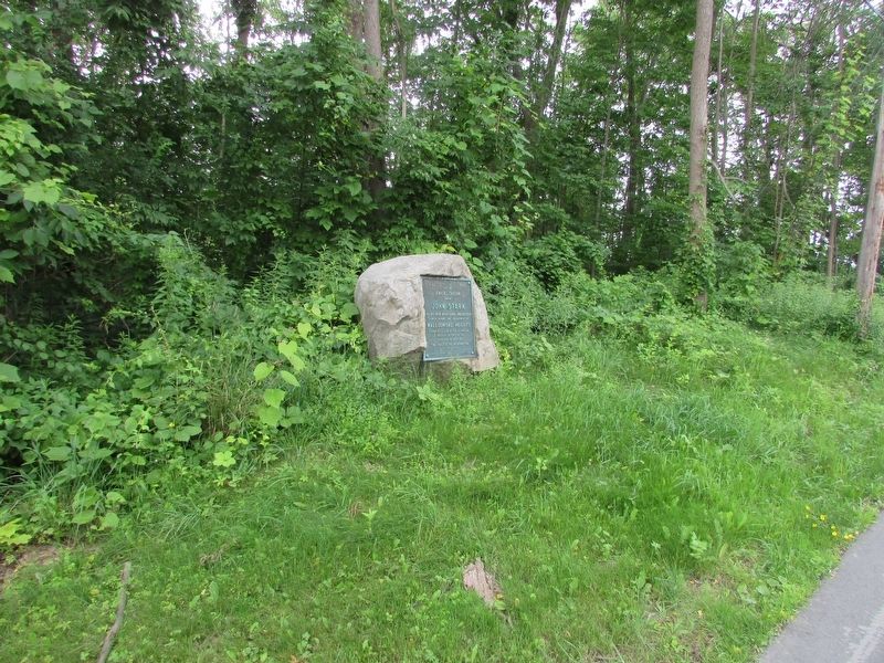 Marker in Historic Bennington image. Click for full size.
