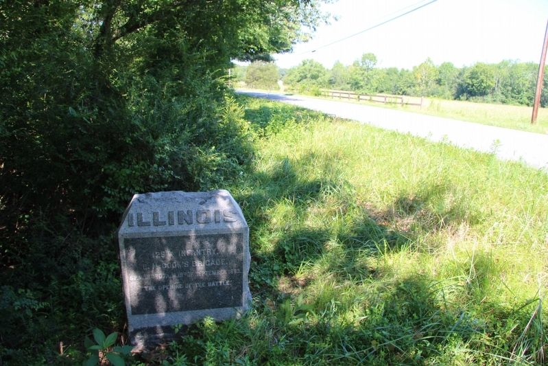 125th Illinois Infantry Marker. Click for full size. 125th Illinois Infantry Marker image. Click for full size.