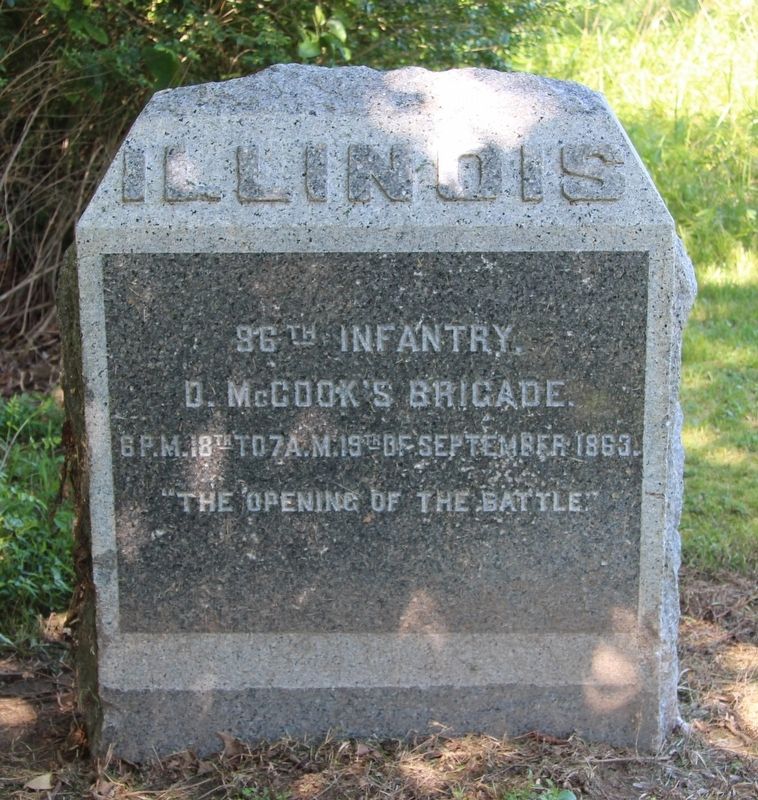 86th Illinois Infantry Marker image. Click for full size.
