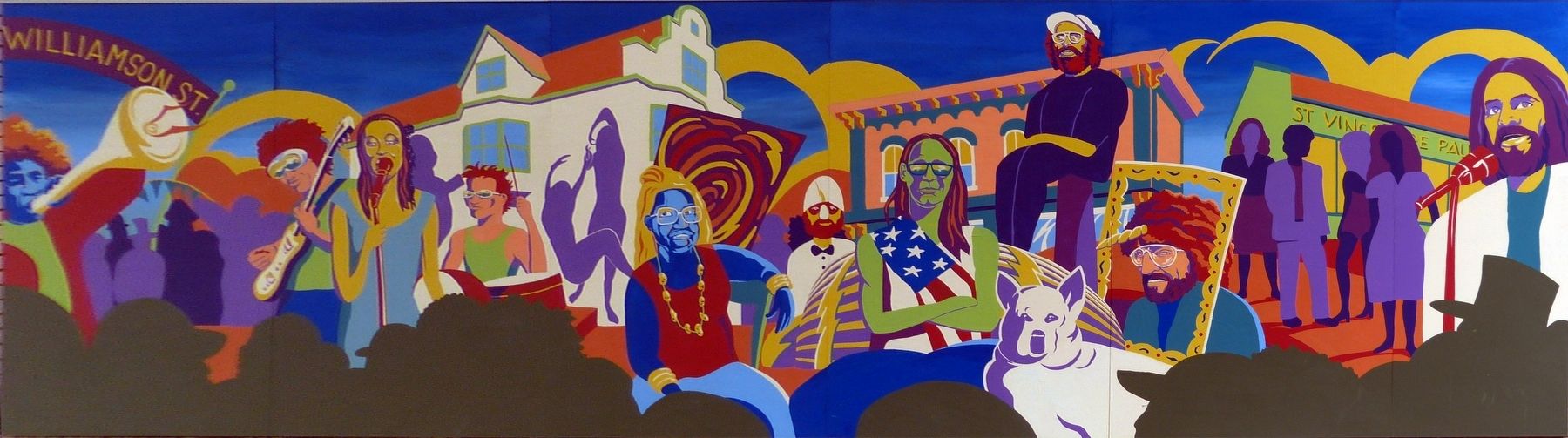 Toward Revolution / 1970's Vision Mural image. Click for full size.