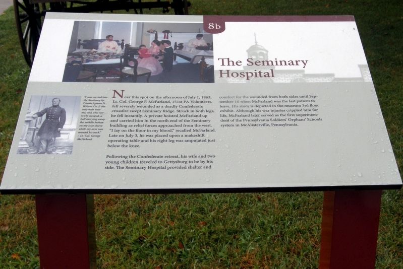 The Seminary Hospital wayside image. Click for full size.