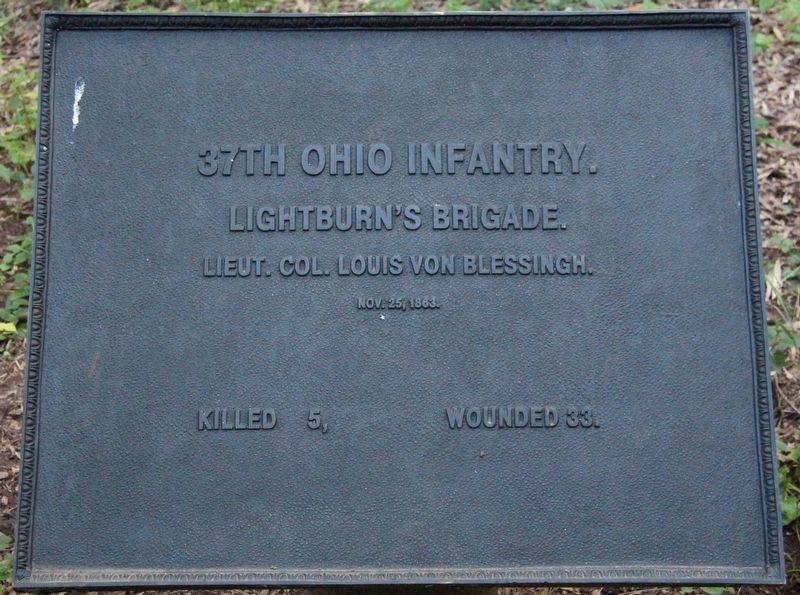37th Ohio Infantry Marker image. Click for full size.