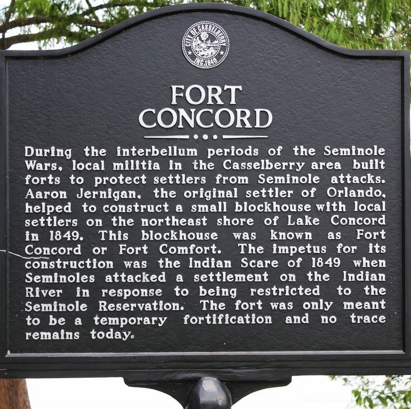 Fort Concord Marker. Click for full size. Fort Concord Marker image. Click for full size.