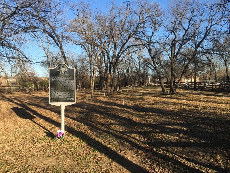 McCombs Cemetery and Marker. Click for full size. McCombs Cemetery and Marker image. Click for full size.
