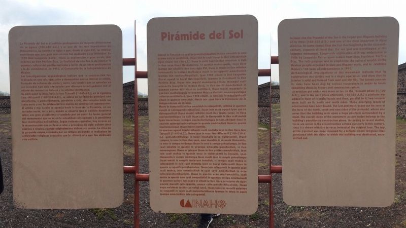 The Pyramid of the Sun Marker image. Click for full size.