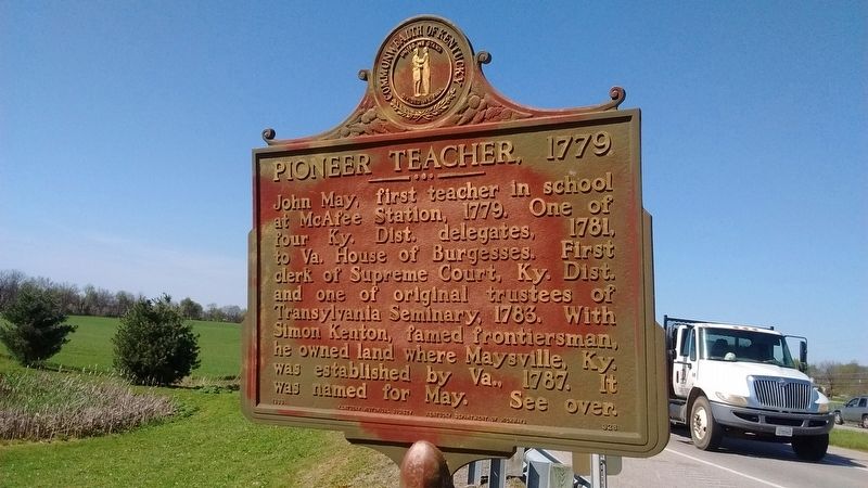 Pioneer Teacher, 1779 Marker. Click for full size. Pioneer Teacher, 1779 Marker image. Click for full size.