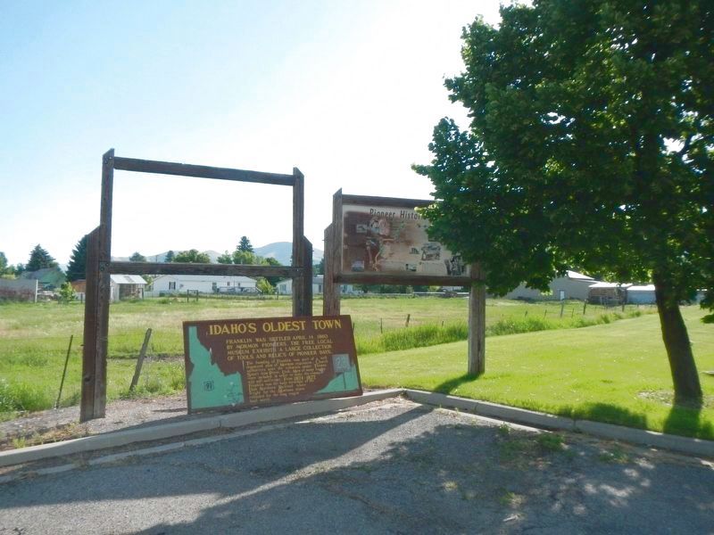 Idaho's Oldest Town Marker. Click for full size. Idaho's Oldest Town Marker image. Click for full size.