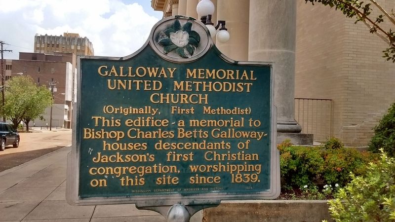 Galloway Memorial United Methodist Church Marker image. Click for full size.