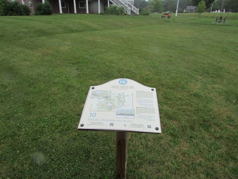 Terraces, Overlook and Allées Marker. Click for full size. Terraces, Overlook and Allées Marker image. Click for full size.