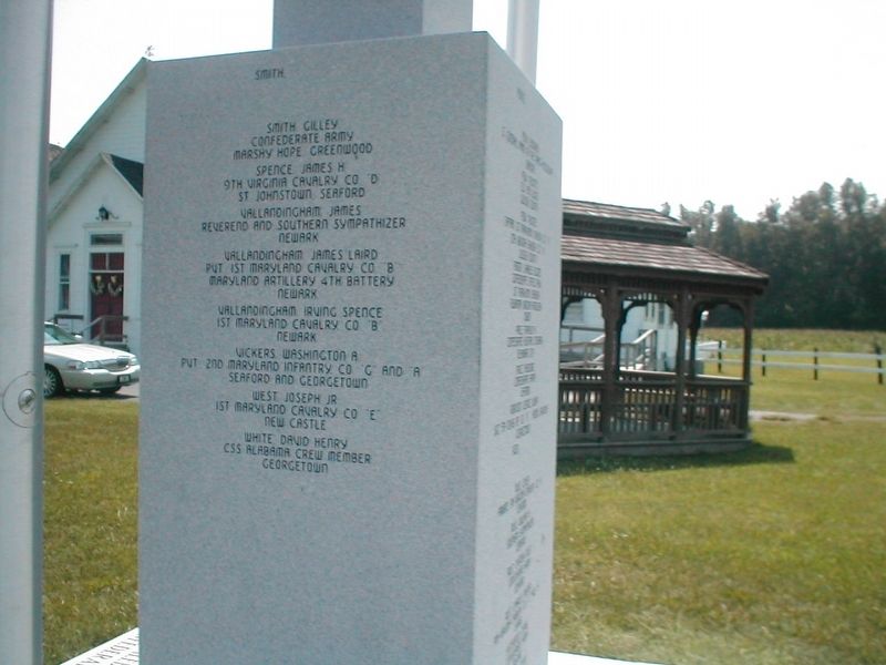 Delaware Confederate War Memorial-Side text is legible image. Click for full size.