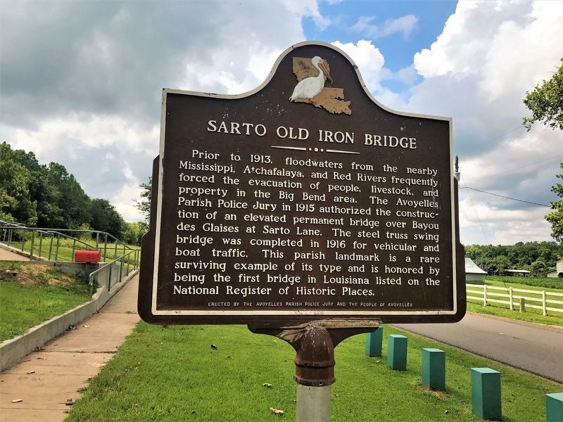 Sarto Old Iron Bridge Marker image. Click for full size.