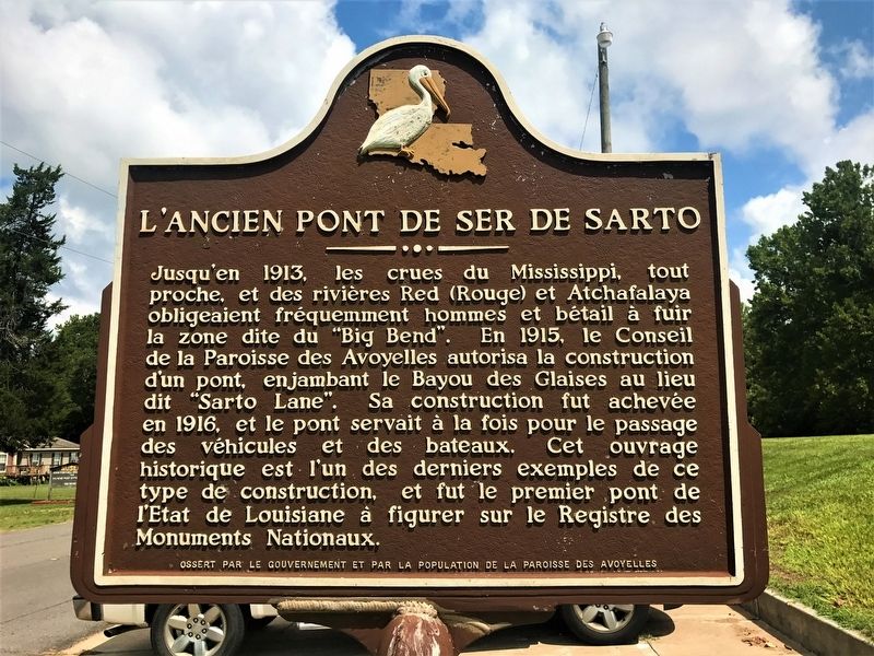 L'Ancien Pont De Ser de Sarto Marker image. Click for full size.