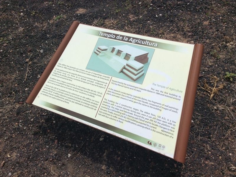 The Temple of Agriculture Marker. Click for full size. The Temple of Agriculture Marker image. Click for full size.