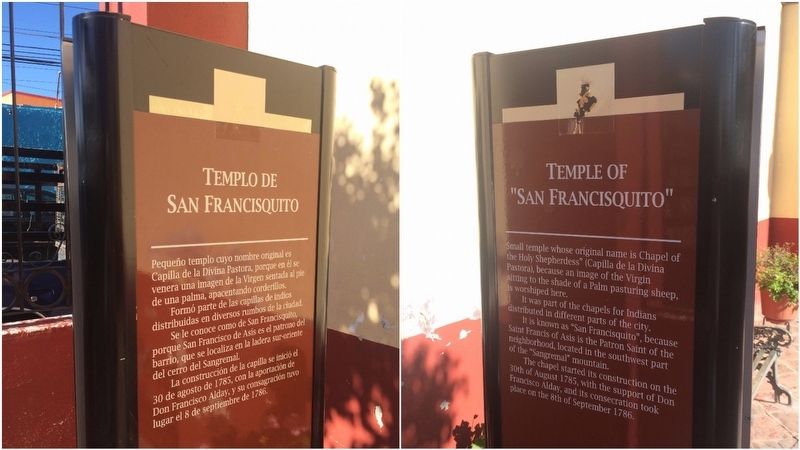 Temple of “San Francisquito” Marker. Click for full size. Temple of “San Francisquito” Marker image. Click for full size.