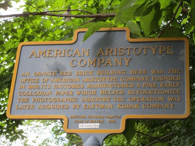American Aristotype Company Marker. Click for full size. American Aristotype Company Marker image. Click for full size.