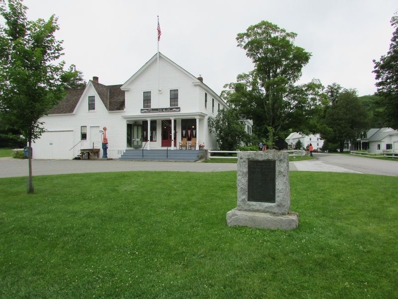 Marker in the Calvin Coolidge State Historic Site image. Click for full size.