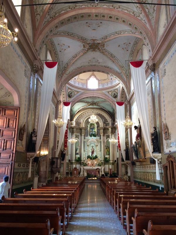 An interior view of the Parish of Santiago image. Click for full size.