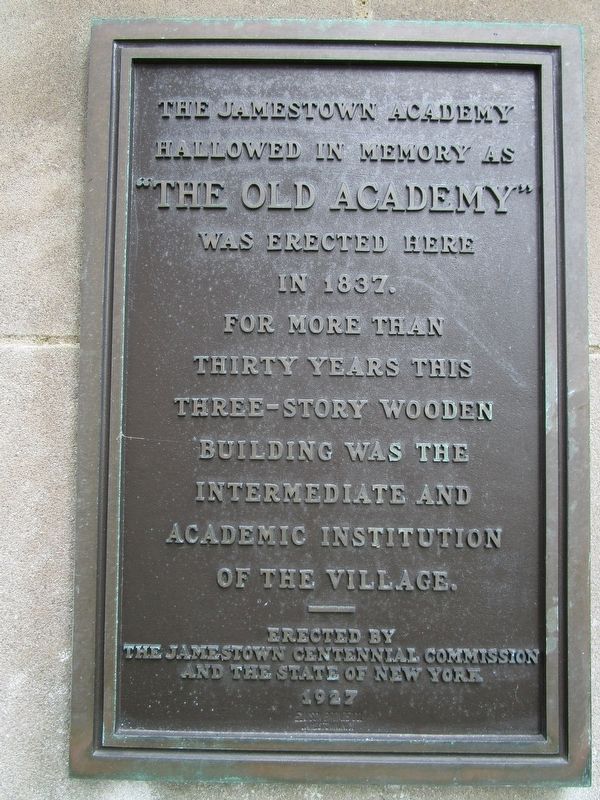 The Jamestown Academy Marker. Click for full size. The Jamestown Academy Marker image. Click for full size.