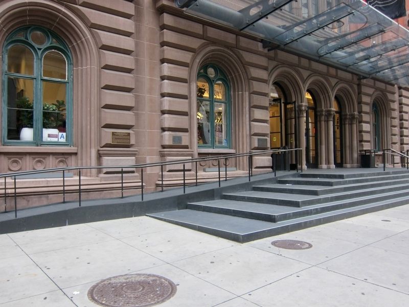 Hebrew Immigrant Aid Society Marker - Wide View. Click for full size. Hebrew Immigrant Aid Society Marker - Wide View image. Click for full size.