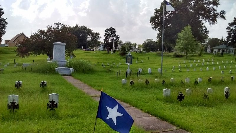 Confederate Burial Ground Marker. Click for full size. Confederate Burial Ground Marker image. Click for full size.