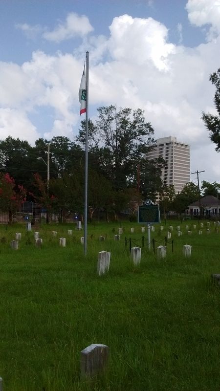 Confederate Burial Ground Marker. Click for full size. Confederate Burial Ground Marker image. Click for full size.