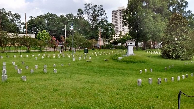 Confederate Burial Ground Marker. Click for full size. Confederate Burial Ground Marker image. Click for full size.