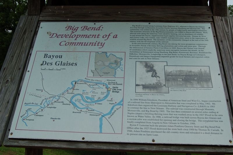Big Bend: Development of a Community Marker image. Click for full size.